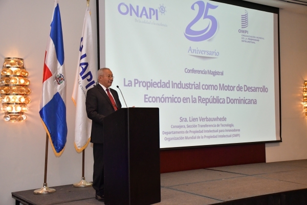 ONAPI lleva a cabo Conferencia Internacional sobre Propiedad Industrial y el Desarrollo Económico en el marco de celebrar su XXV aniversario